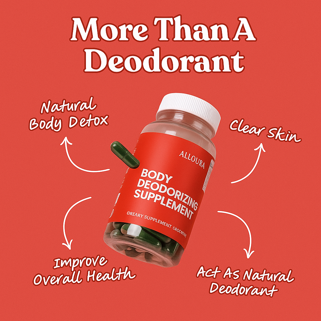 Full Body Deodorant Supplements - For Body Odor, Detox & Skin