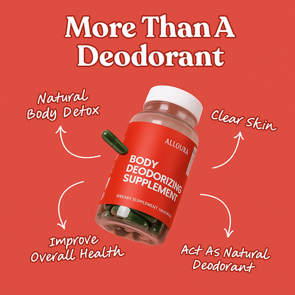 Full Body Deodorant Supplements - For Body Odor, Detox & Skin